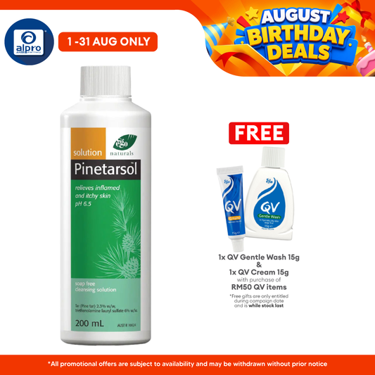 Ego Pinetarsol Sol. 200ml | Soap-free Cleanser QV