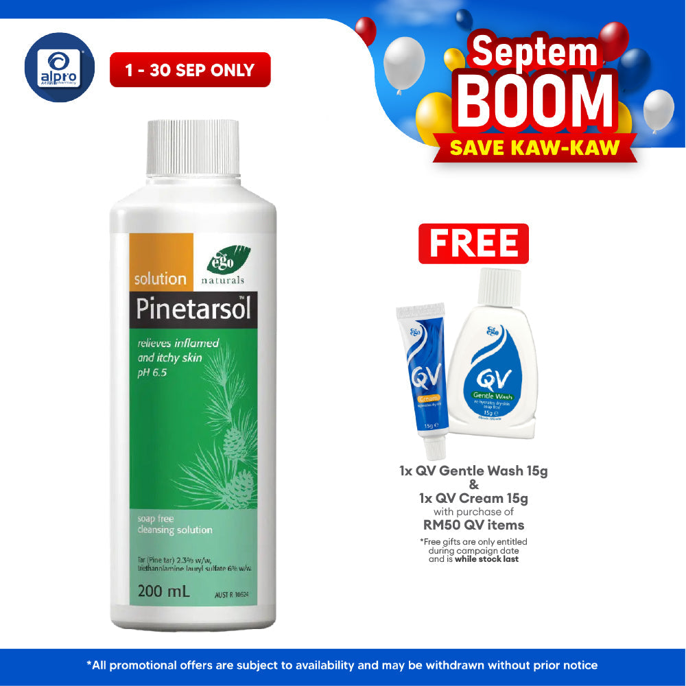 Ego Pinetarsol Sol. 200ml | Soap-free Cleanser QV