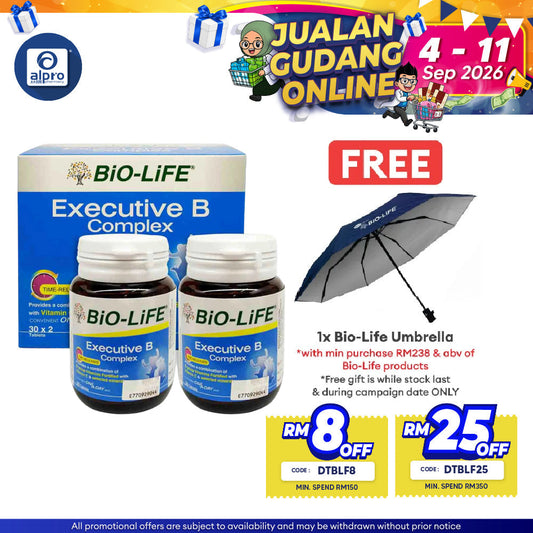 Bio-life Executive Vitamin B Complex 2x30s | Enhance Energy Levels Bio-life