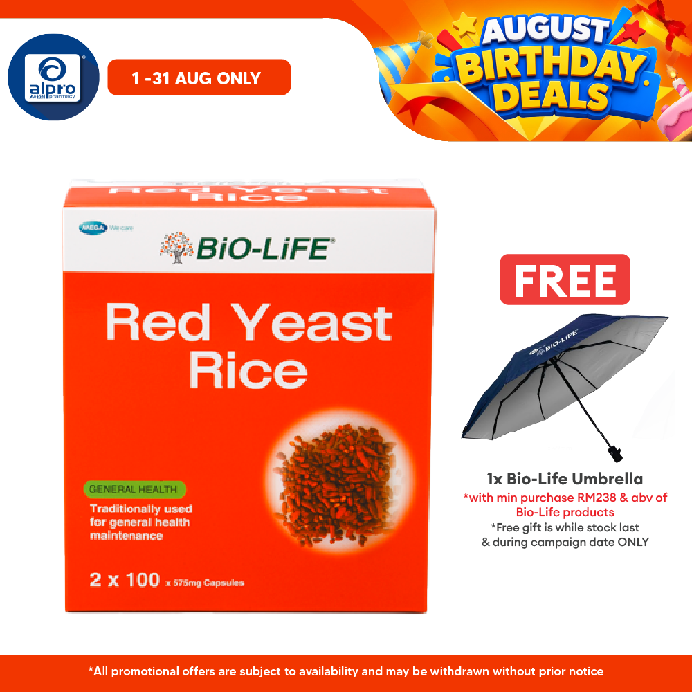 Bio-life Red Yeast 2x100s | Cholesterol Management Bio-life