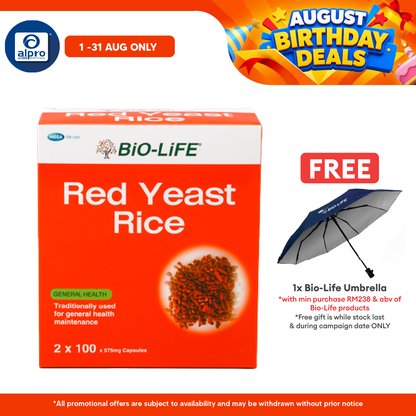 Bio-life Red Yeast 2x100s | Cholesterol Management Bio-life
