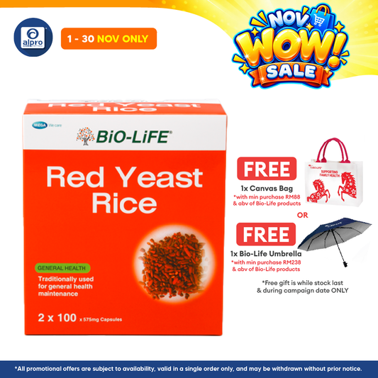 Bio-life Red Yeast 2x100s | Cholesterol Management