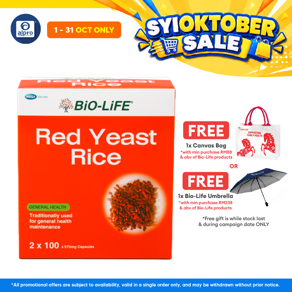 Bio-life Red Yeast 2x100s | Cholesterol Management