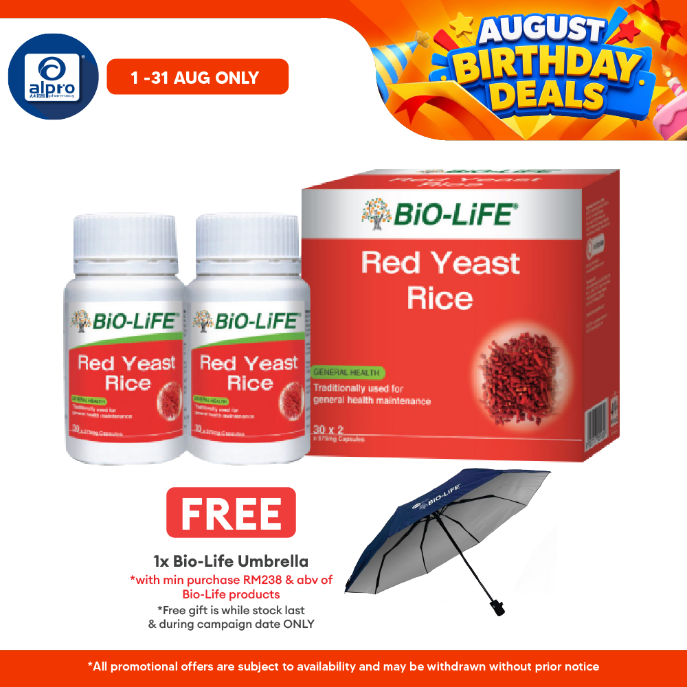 Bio-life Red Yeast 2x30s | General Well-being Bio-life