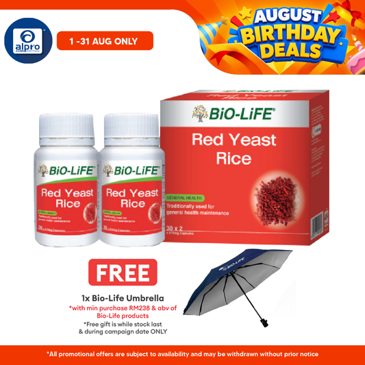Bio-life Red Yeast 2x30s | General Well-being Bio-life