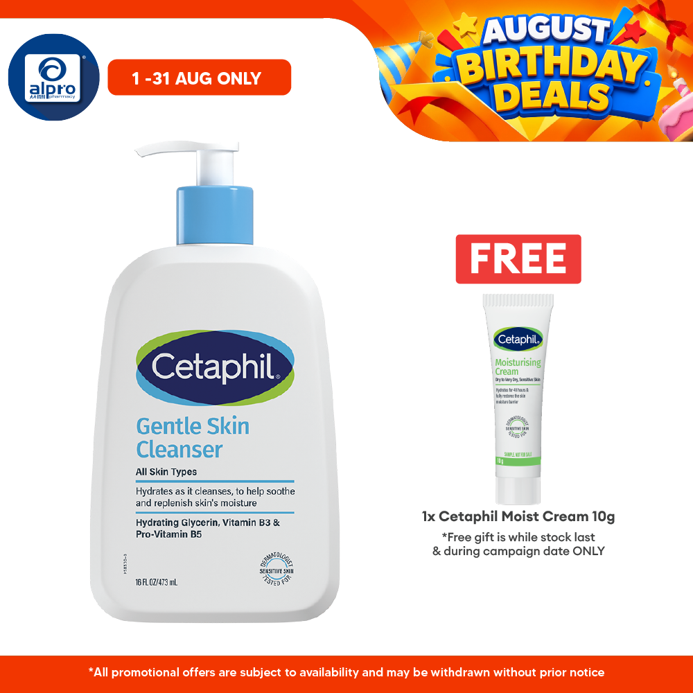 Cetaphil Gentle Skin Cleanser 473ml | Effectively Cleanses Skin Cetaphil