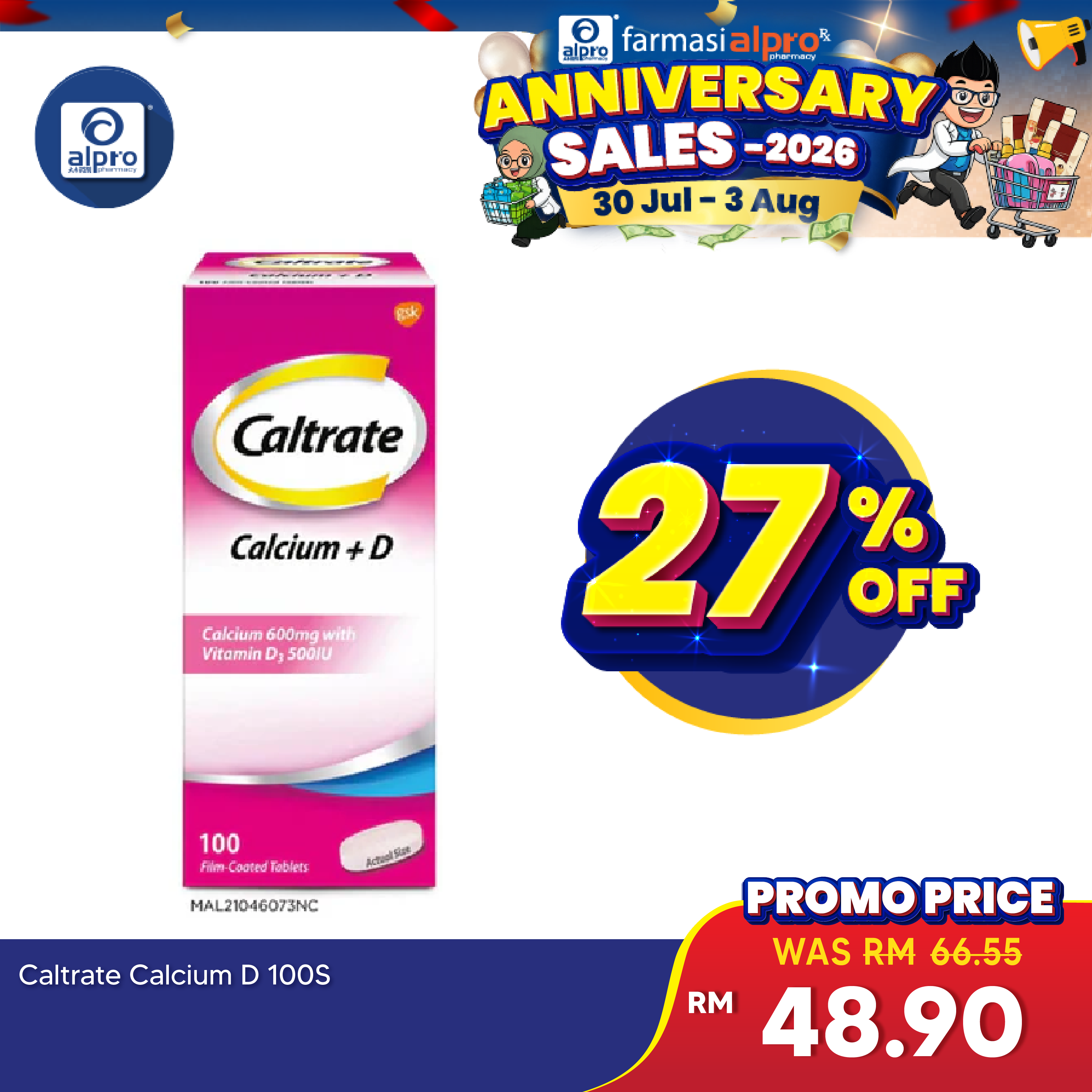 Caltrate Calcium D 100s | Support Overall Bone Health Caltrate