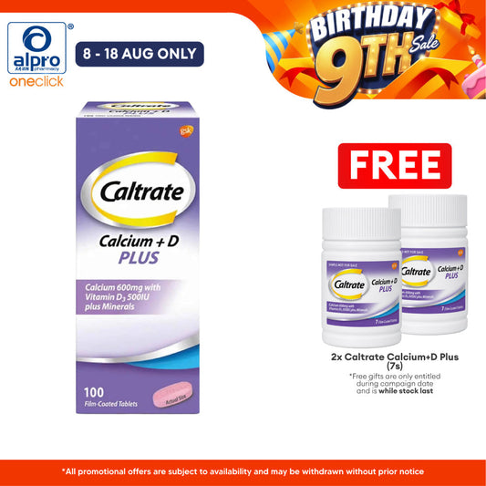 Caltrate Calclium D Plus 100s | Supports Muscle and Bone Health Caltrate