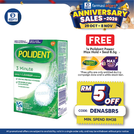 Polident Daily Cleanser For Dentures 3 Minute 36s | Daily Denture Care