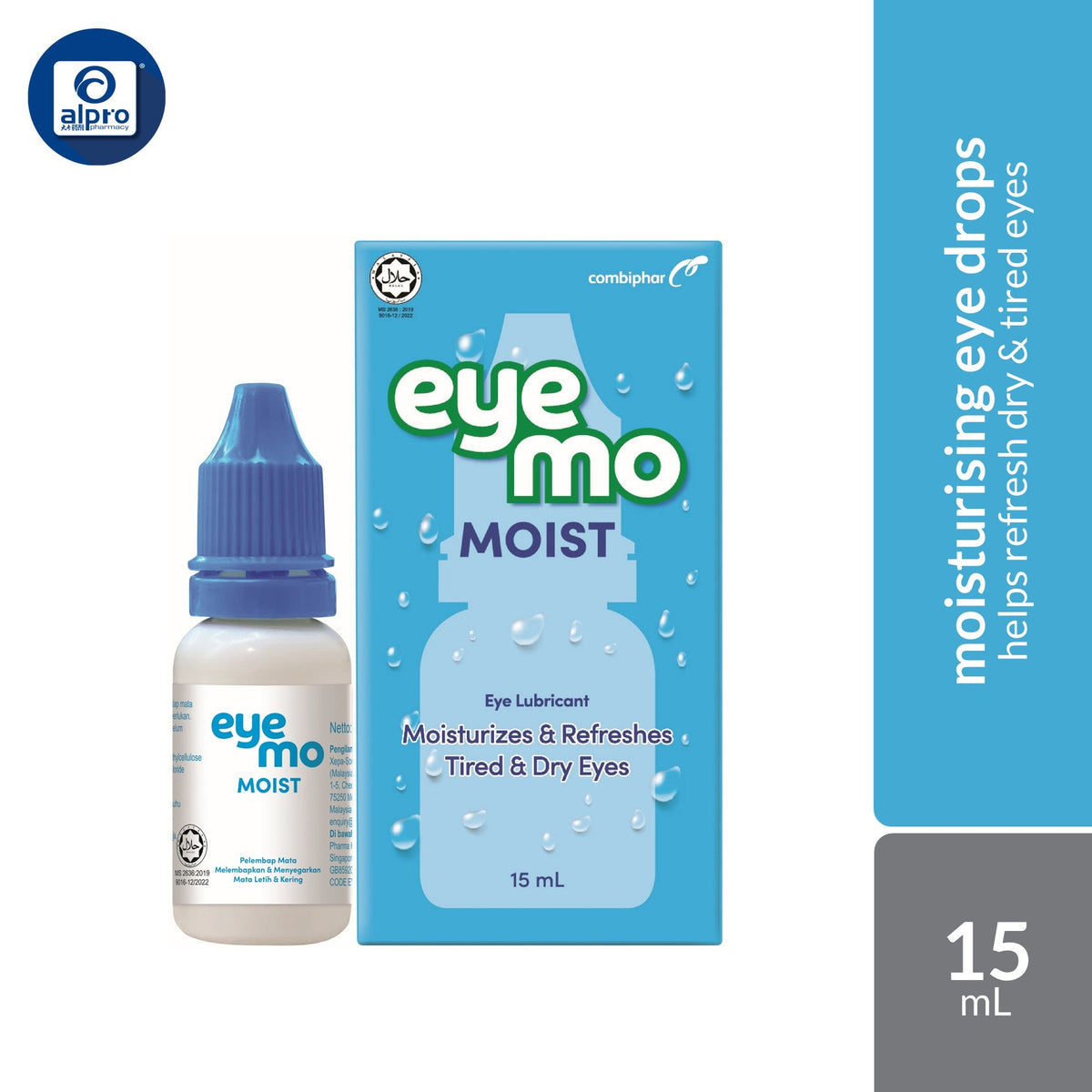 Eye Mo Moist 15mL | Helps Refresh Dry & Tired Eyes Eye Mo