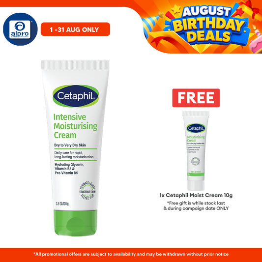 Cetaphil Intensive Moisturising Cream 100g | Improve Quality Sensitive Skin Cetaphil