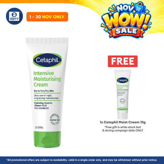 Cetaphil Intensive Moisturising Cream 100g | Improve Quality Sensitive Skin