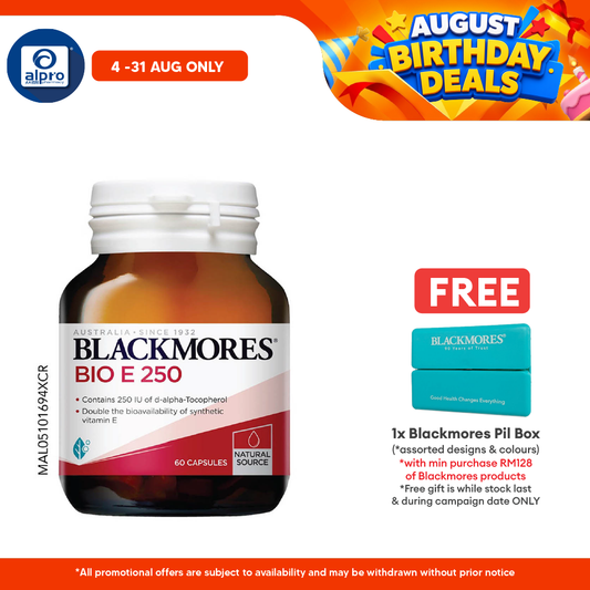 Blackmores Bio Vitamin E 250iu 60s | Heart Health Blackmores