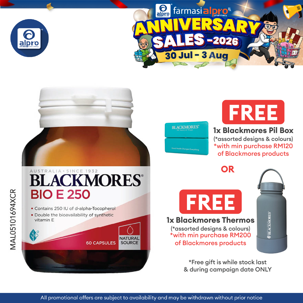 Blackmores Bio Vitamin E 250iu 60s | Heart Health Blackmores