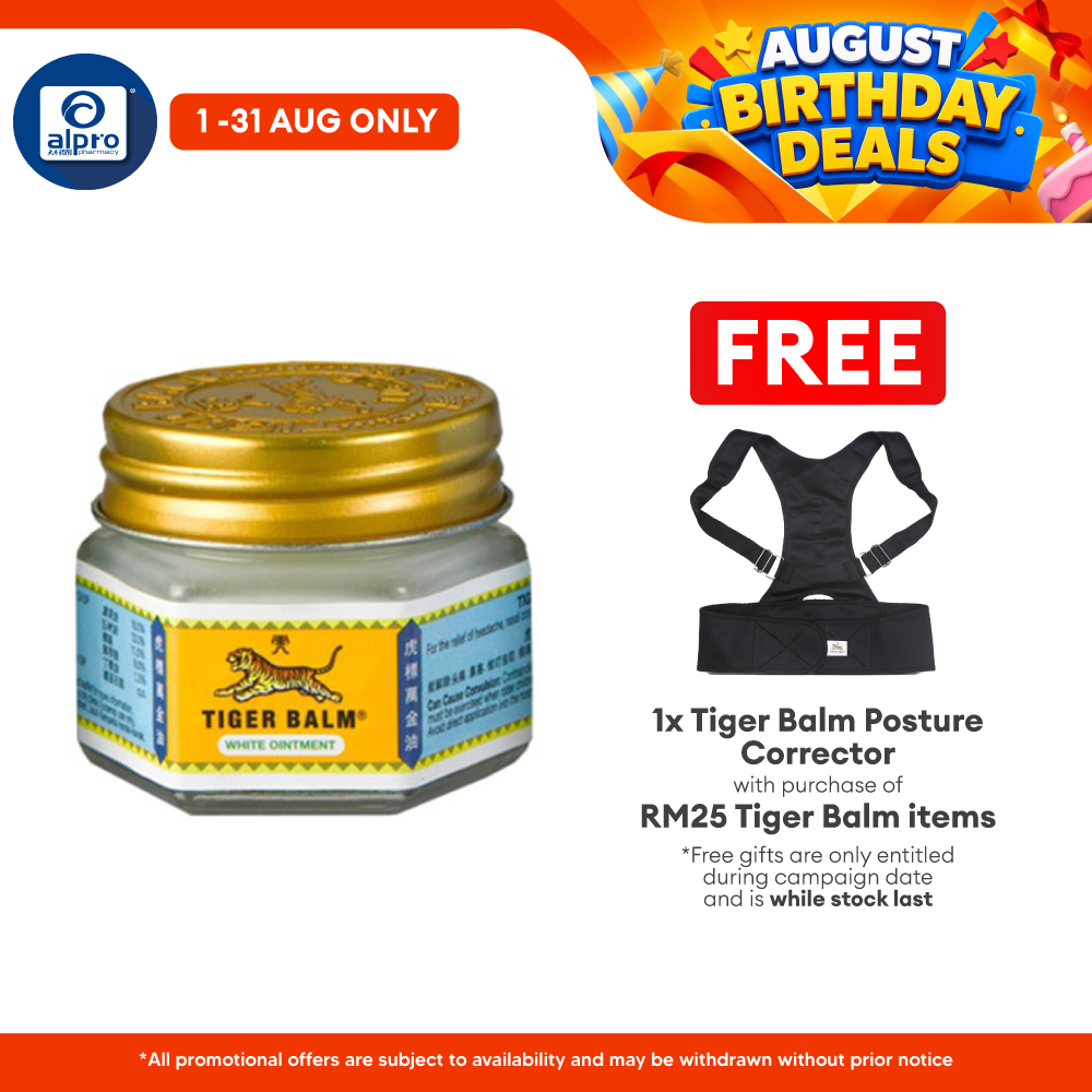 Tiger Balm White 19g | Fast Acting Pain Relief Tiger Balm