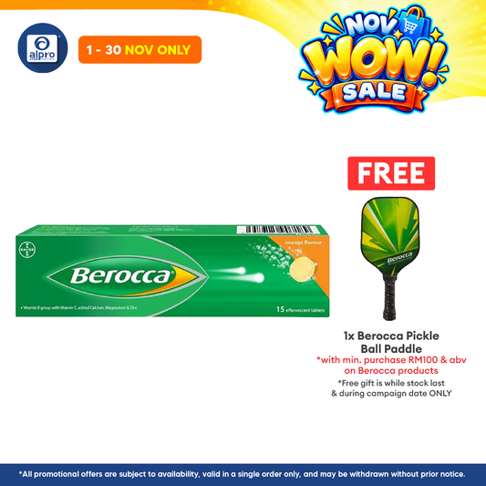 Berocca Effervescent Orange 15s | Vitamin B & C