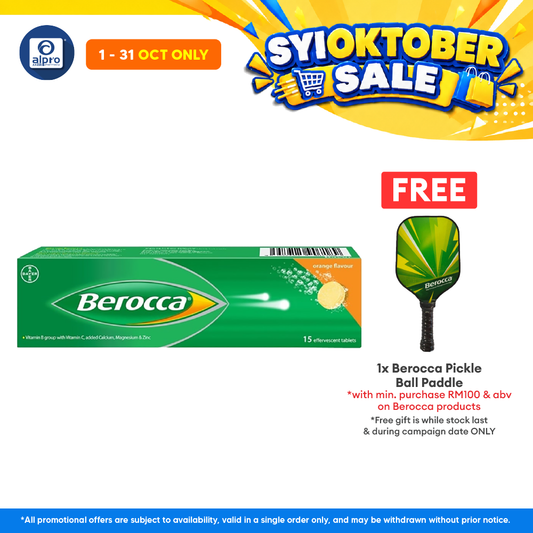 Berocca Effervescent Orange 15s | Vitamin B & C