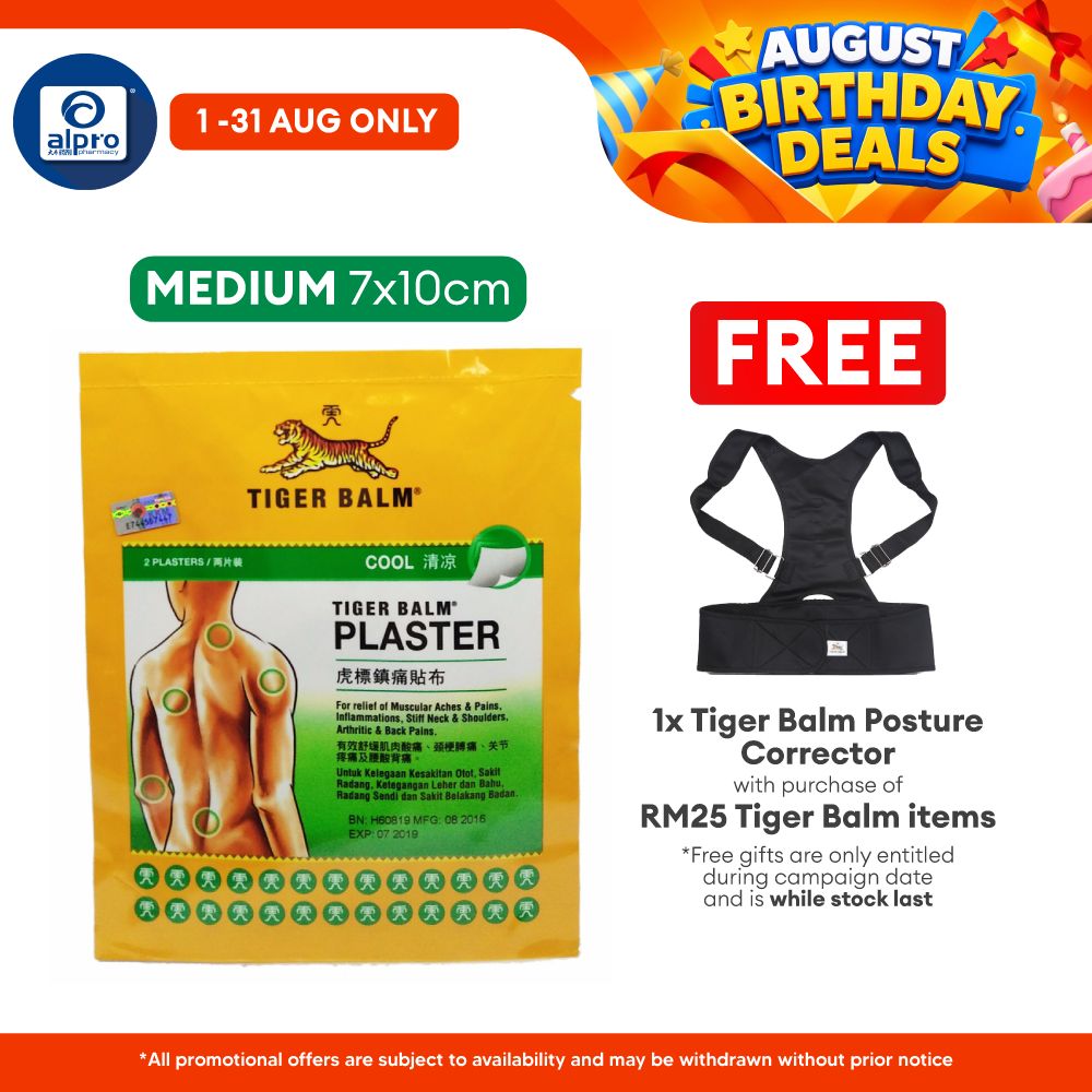 Tiger Balm Plaster Cool 7cmx10cm 2s Tiger Balm