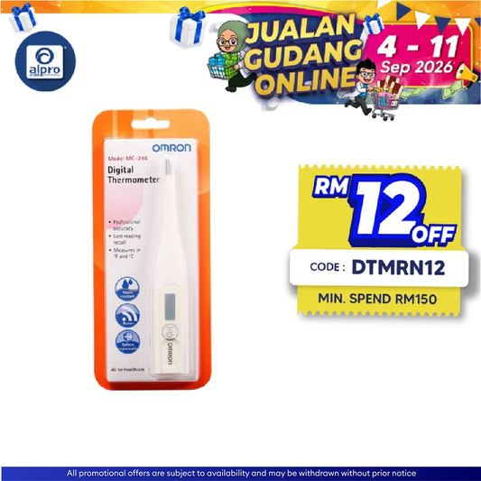Omron Digital Thermometer MC-246 | For Oral, Axillary & Rectum Omron