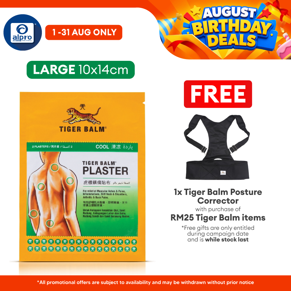 Tiger Balm Plaster Cool 10cmx14cm 2s Tiger Balm