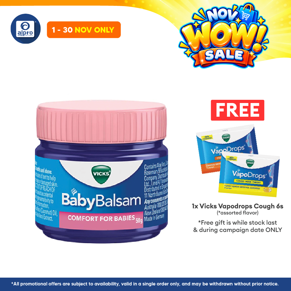 Vicks Baby Balsam 50g | Moisturising and Soothing Care