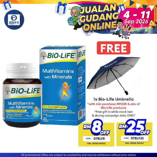 Bio-Life Multivit+Minerals 30s | Maintain Good Health Bio-life