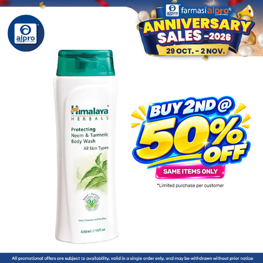 Himalaya Neem & Tumeric Body Wash 400ml | Gentle and Effective