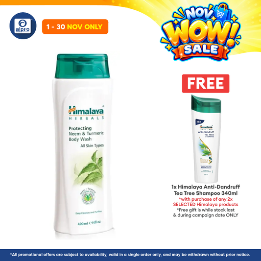 Himalaya Neem & Tumeric Body Wash 400ml | Gentle and Effective