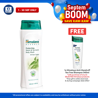 Himalaya Neem & Tumeric Body Wash 400ml | Gentle and Effective Himalaya
