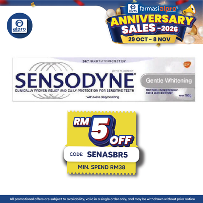 Sensodyne Promo Gentle Whitening 100g | Relieve Pain Sensitivity
