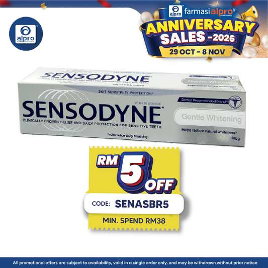 Sensodyne Gentle Whitening 100g | Restore Teeth to Natural Whiteness
