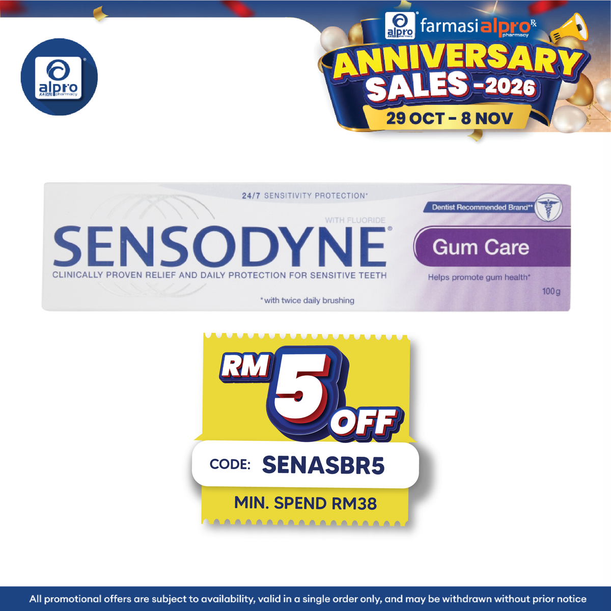 Sensodyne Promo Gum Care 100g | Relieve Sensitivity