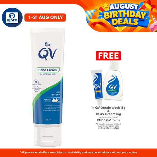 QV Hand Cream 50g | Moisture To Hands QV