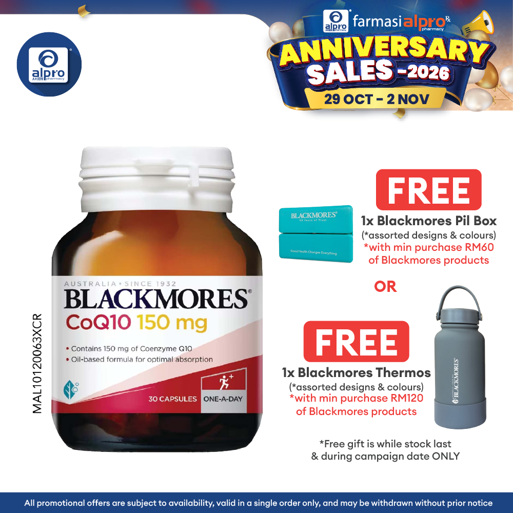 Blackmores CoQ10 (Coenzyme Q10) 150mg 30s | Improve Heart Health