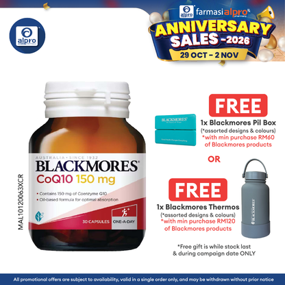 Blackmores CoQ10 (Coenzyme Q10) 150mg 30s | Improve Heart Health