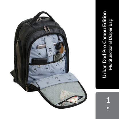 Princeton Urban Dad Pro Camou Edition 1s | Spacious & Multifunctional Diaper Bag For Parents Alpro Baby