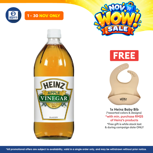 Heinz Apple Vinegar | All Natural Apples 5% Acidity (946ml)