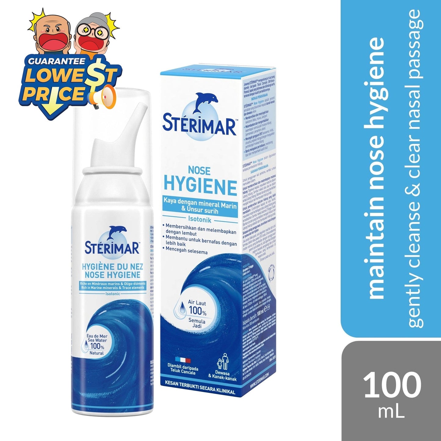 Sterimar Nose Hygiene & Comfort Isotonic Spray 100ml Sterimar