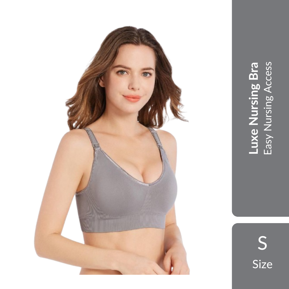 Shapee Luxe Nursing Bra 1s | Wire-Free Comfort & Easy Nursing Access For Breastfeeding Mothers Shapee