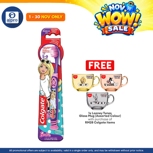 Colgate Toothbrush Barbie Ultra Soft 5-9 Years 1s