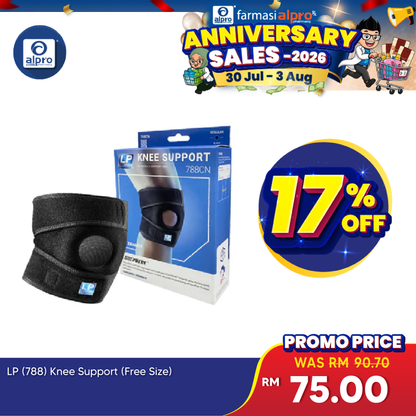 LP Support LP788 Knee Support (Free Size) | Comfortable & Breathable Material LP Support