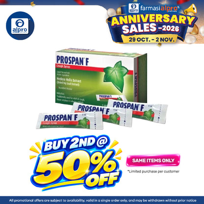 Prospan F Cough Syrup 9x5ml