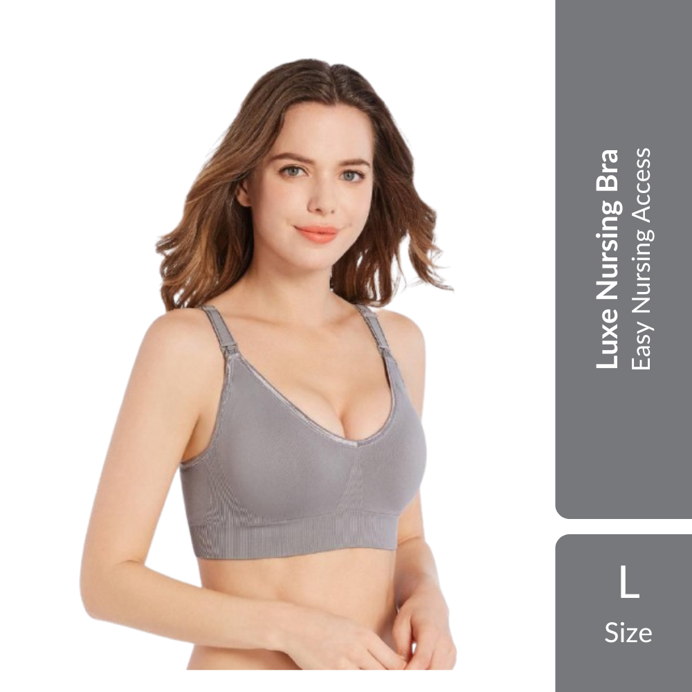 Shapee Luxe Nursing Bra 1s | Wire-Free Comfort & Easy Nursing Access For Breastfeeding Mothers Shapee
