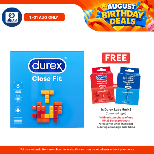 Durex Close Fit Condom 3s Bonlife