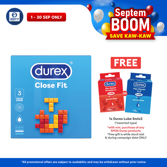 Durex Close Fit Condom 3s Bonlife