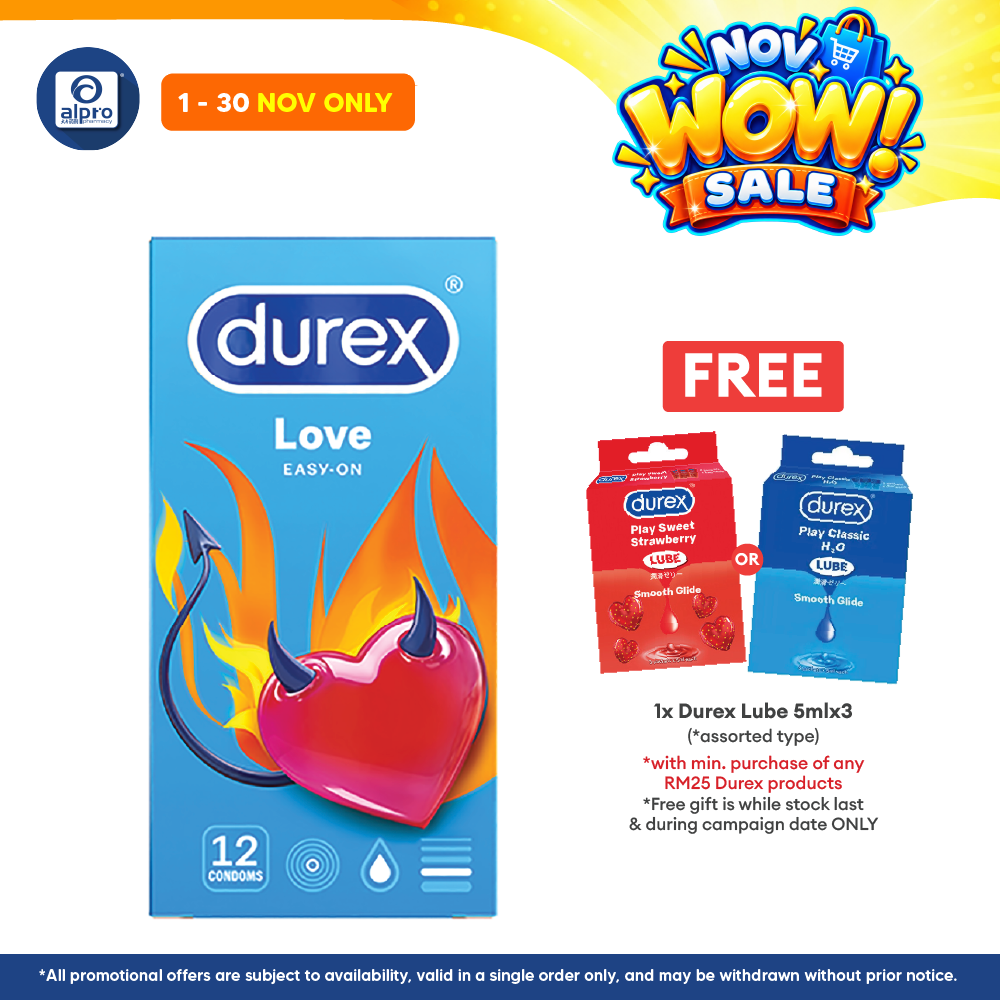 Durex Love Easy-on Condom 12s