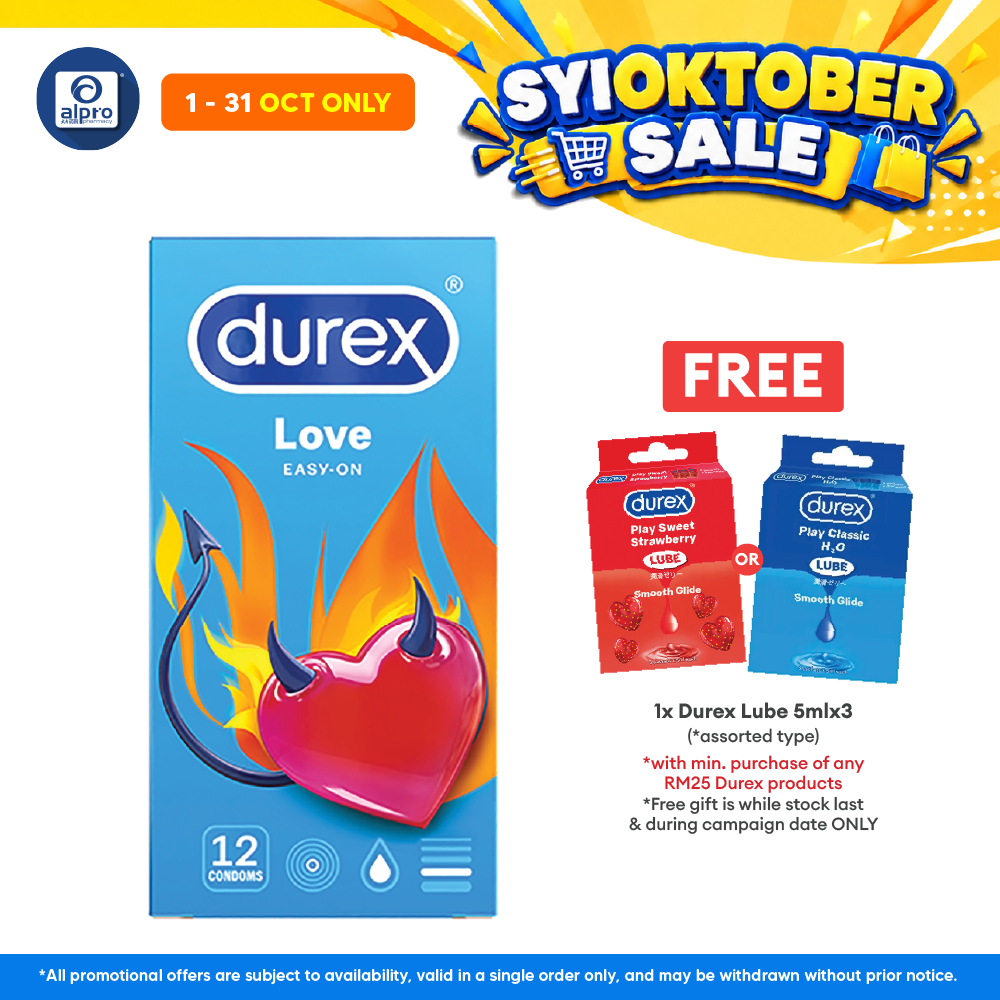 Durex Love Easy-on Condom 12s