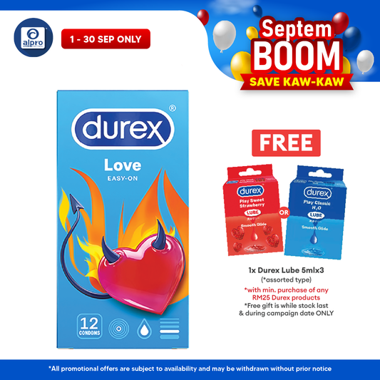 Durex Love Easy-on Condom 12s Bonlife