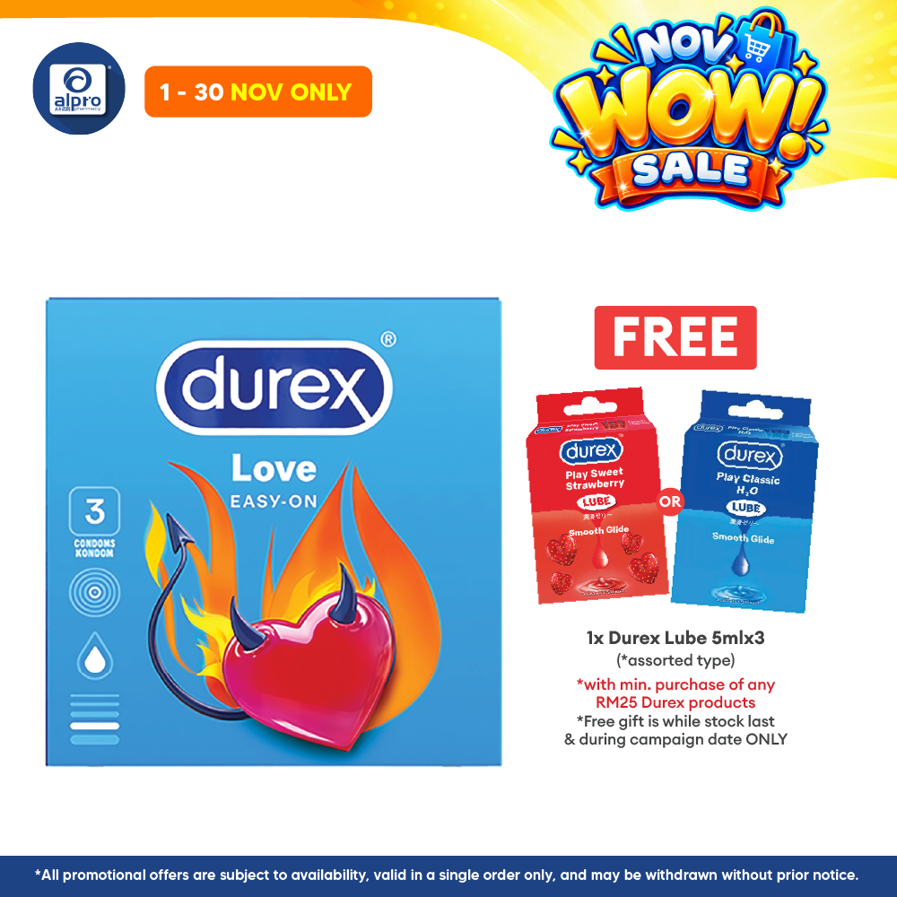Durex Love Easy-on Condom 3s