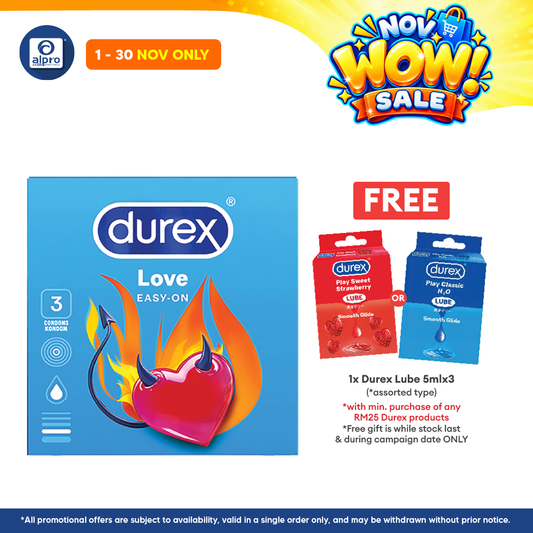 Durex Love Easy-on Condom 3s